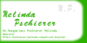 melinda pschierer business card